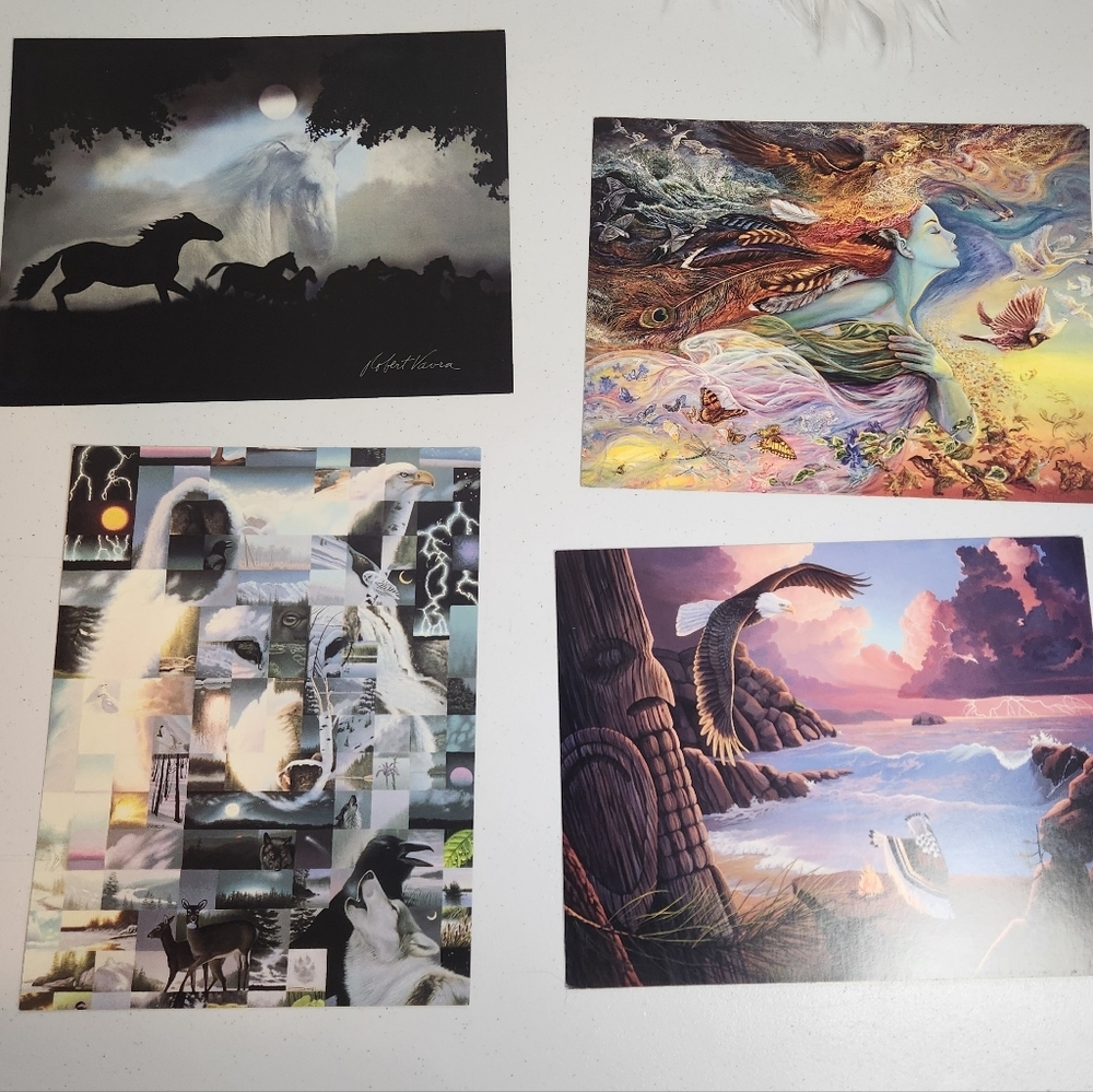 Leanin Tree Oversized Greeting Cards Lot Horses Wolf Native Vavra Josephine Wall